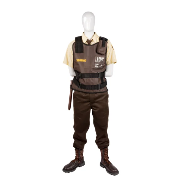 a mannequin wearing a vest and pants
